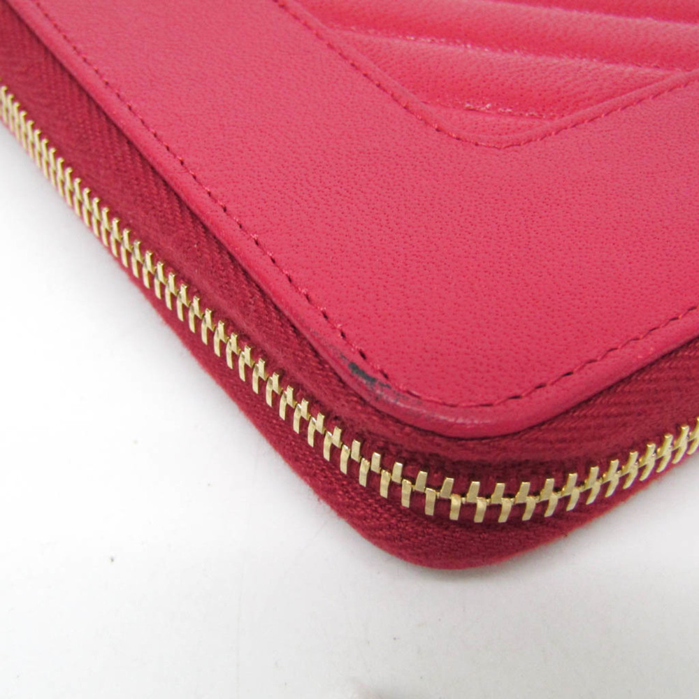 CHANEL Authentic Pink Lambskin Leather Wallet - Picture 7 of 14